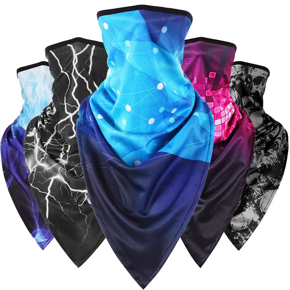 Cycling Bike Ice Silk Half Face Mask Neck Cover Magic Scarf Unisex Men Women Breathable Triangle Bandana Balaclava Sun Protectio 
Cycling Bike Ice Silk Half Face Mask Neck Cover Magic Scarf Unisex Men Women Breathable Triangle Bandana Balaclava Sun Protectio