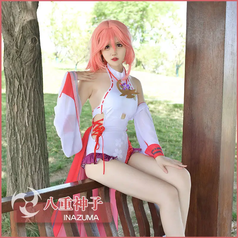 Genshin Impact Yae Miko Cosplay One Piece Suits Sexy Swimsuits Pink Women Swimwear Bathing Suit Summer One Piece Swimsuit Cloak
Genshin Impact Yae Miko Cosplay One Piece Suits Sexy Swimsuits Pink Women Swimwear Bathing Suit Summer One Piece Swimsuit Cloak