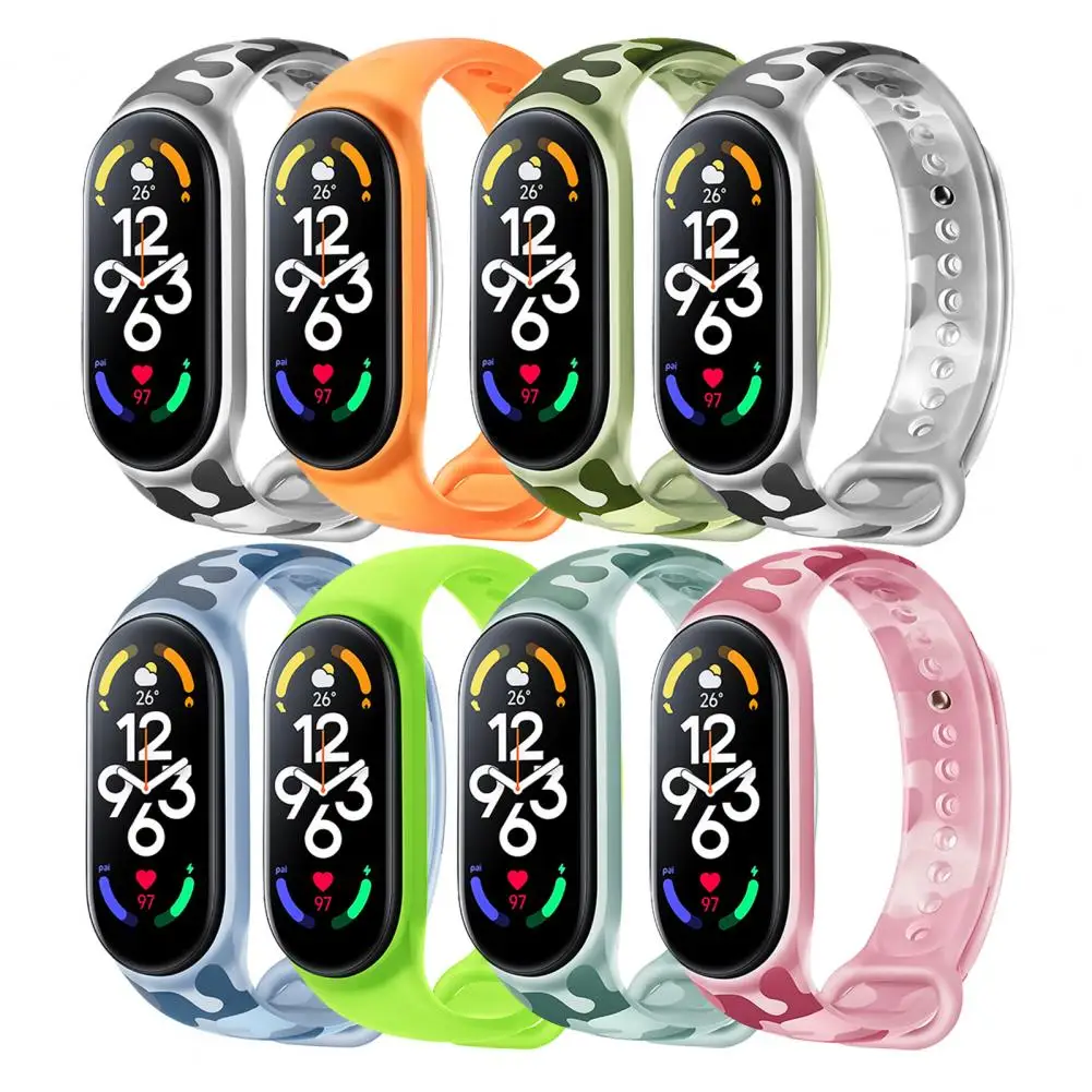 Watch Strap Camouflage Soft Comfortable Gentle Fashion Dress-up High Elasticity Watch Strap Band Silicone Bracelet for Xiaomi Mi
Watch Strap Camouflage Soft Comfortable Gentle Fashion Dress-up High Elasticity Watch Strap Band Silicone Bracelet for Xiaomi Mi