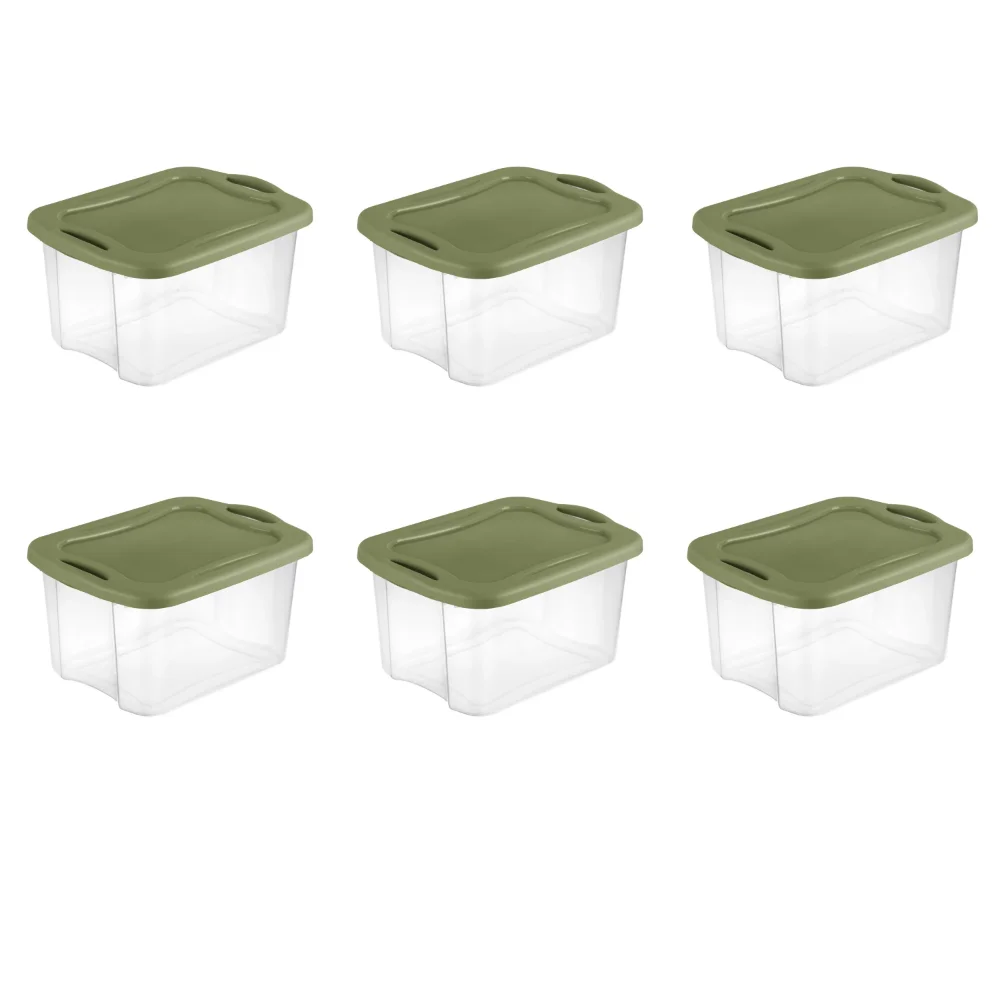 BOUSSAC 40 Qt. EZ Carry Plastic, Clear/Sage Legume, Set of 6 Organizer Drawer Mini Drawer Organizer
BOUSSAC 40 Qt. EZ Carry Plastic, Clear/Sage Legume, Set of 6 Organizer Drawer Mini Drawer Organizer
