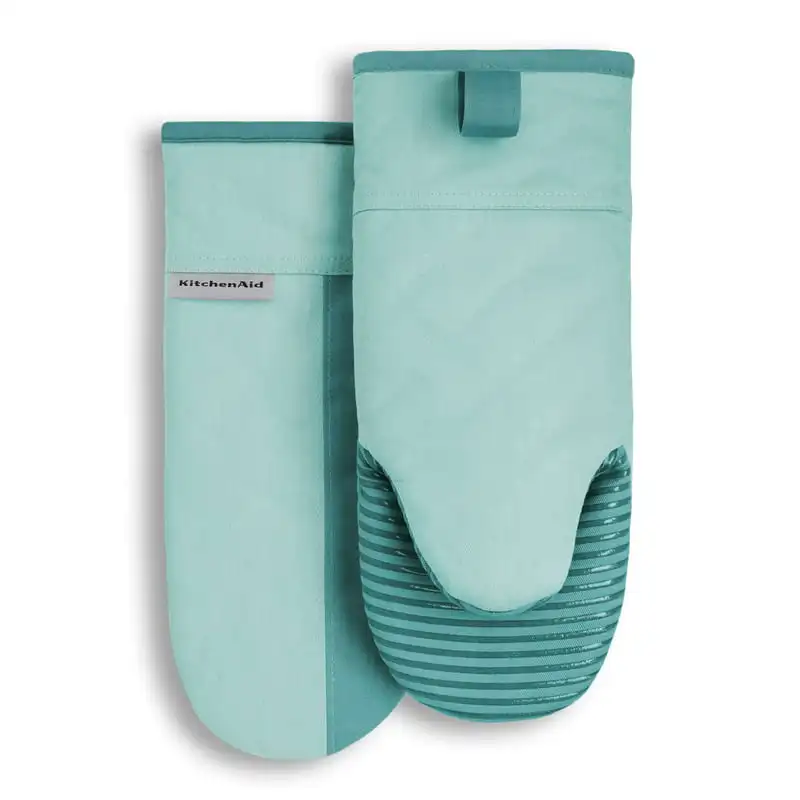 

Two-Tone Oven Mitt Set, Aqua Sky, 5.75"x13", Set of 2, Available in Multiple Colors