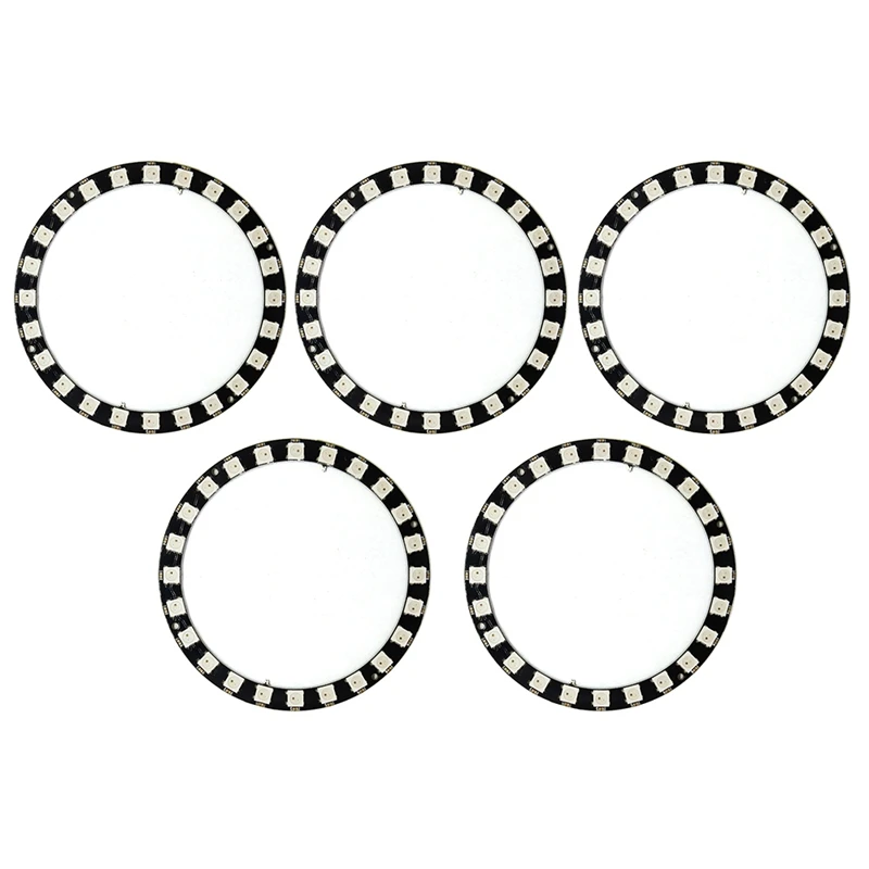 5PCS 24Bits WS2812 5050 RGB LED Intelligent Full Color RGB Ring Development Board Big Ring
5PCS 24Bits WS2812 5050 RGB LED Intelligent Full Color RGB Ring Development Board Big Ring