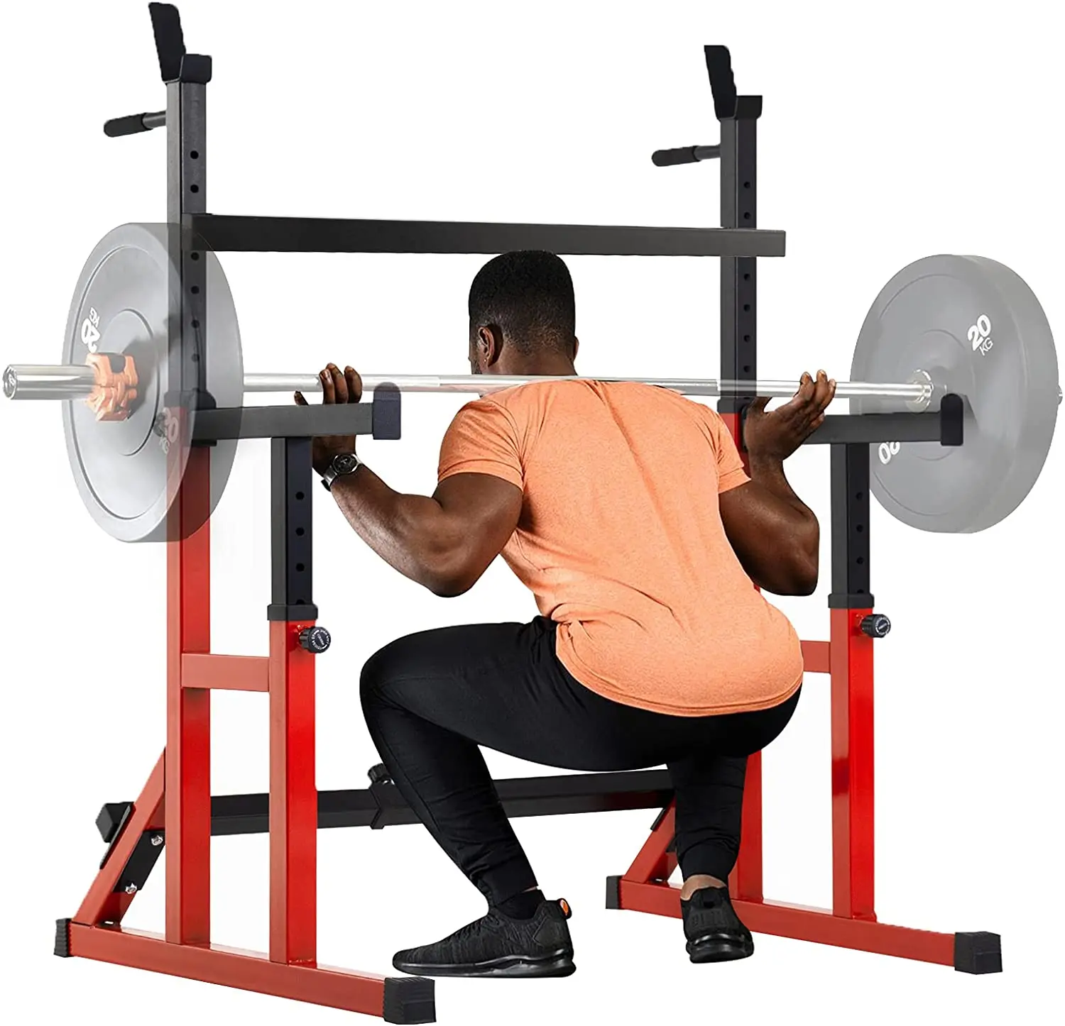 Gym Multifunction Adjustable Squat Rack Steel Weight Lifting Dip Stand Barbell Racks Strength Training Workout Fitness Equipment
Gym Multifunction Adjustable Squat Rack Steel Weight Lifting Dip Stand Barbell Racks Strength Training Workout Fitness Equipment