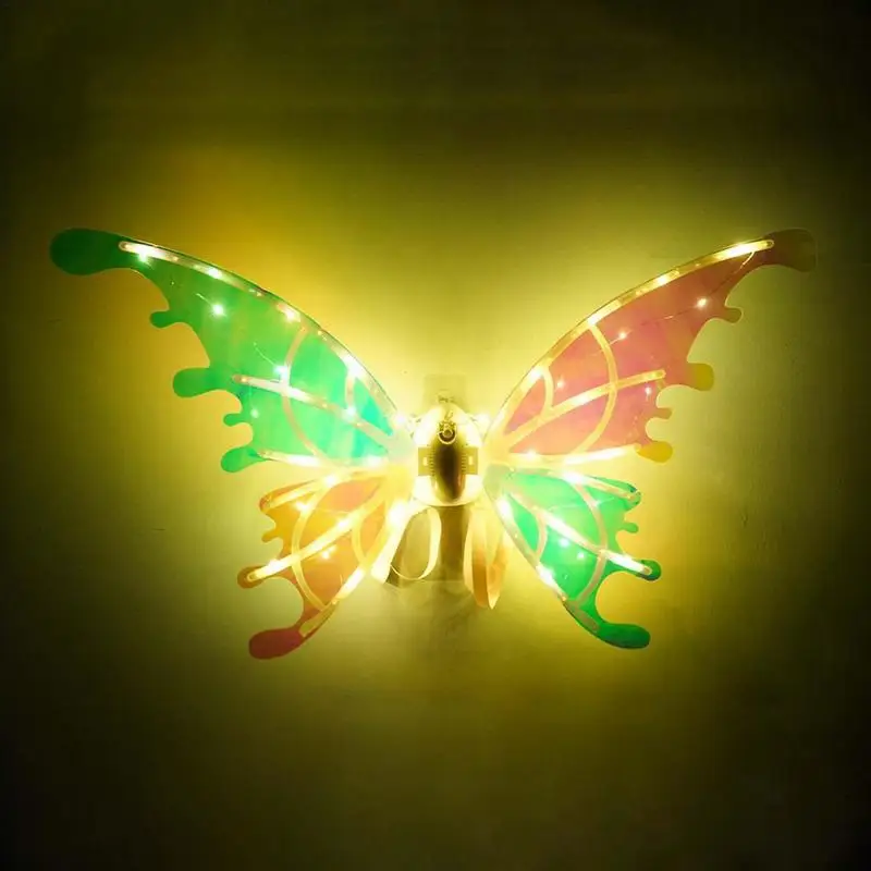 

Электрическая бабочка, эльф, крылья со светящимися блестящими музыкальными крыльями, платье принцессы, светодиодное сказочное крыло на день рождения, свадьбу, Рождество