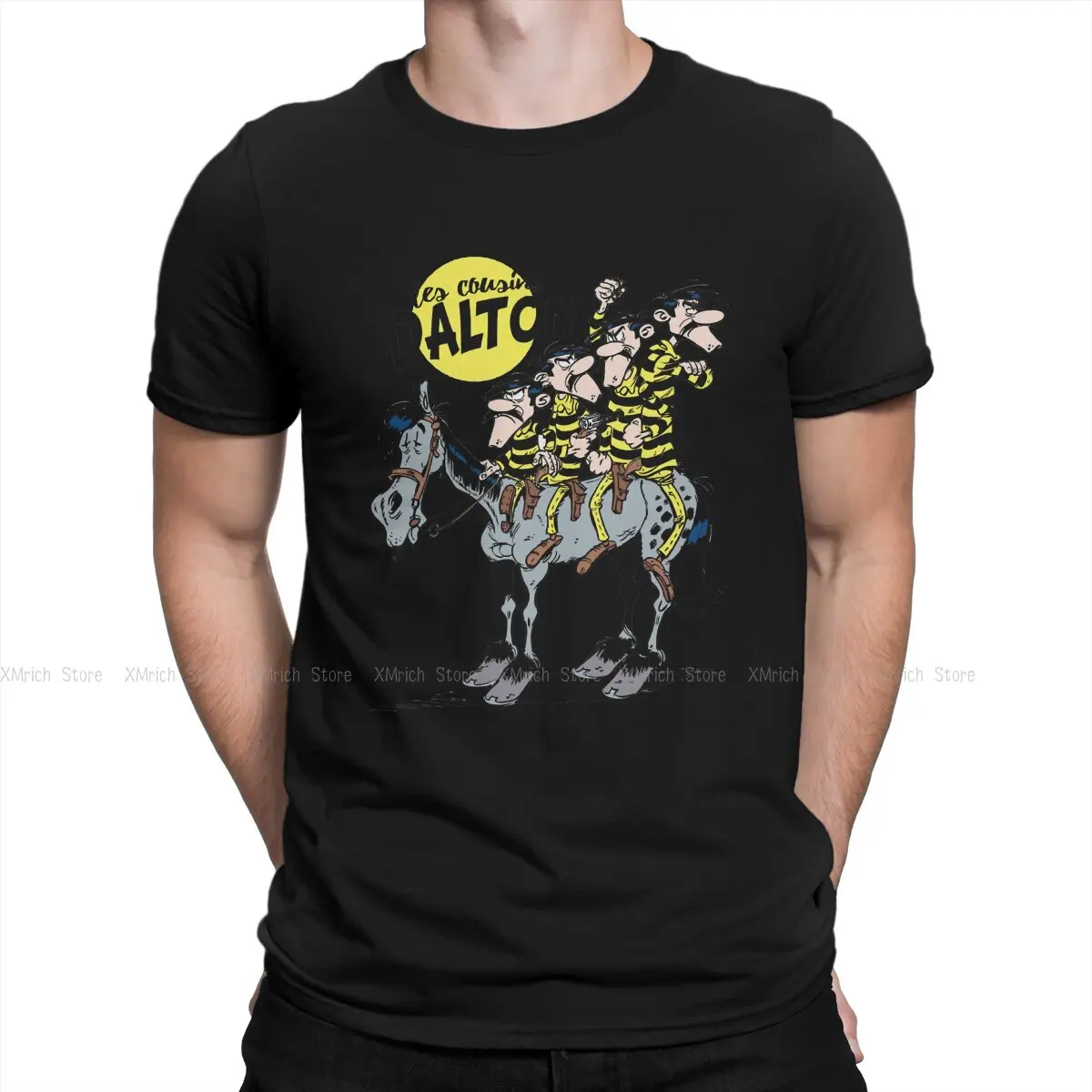 Men T-Shirt Lustiges Trio Vintage Novelty Pure Cotton Tee Shirt Short Sleeve Lucky Luke Cartoon T Shirt Round Collar Clothing
Men T-Shirt Lustiges Trio Vintage Novelty Pure Cotton Tee Shirt Short Sleeve Lucky Luke Cartoon T Shirt Round Collar Clothing