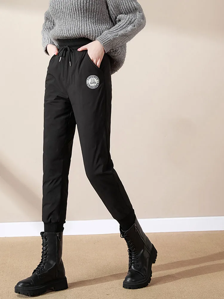 Black Down cotton pants women's winter outerwear 2022 new fashion cotton pants velvet thicken warm high waist harem pants
Black Down cotton pants women's winter outerwear 2022 new fashion cotton pants velvet thicken warm high waist harem pants