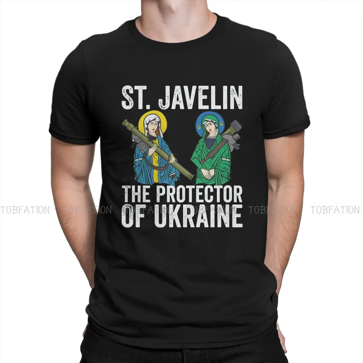 The Protector Of Ukraine St Javelin Saint Tshirt Homme Men's Streetwear Blusas Cotton T Shirt For Men
The Protector Of Ukraine St Javelin Saint Tshirt Homme Men's Streetwear Blusas Cotton T Shirt For Men