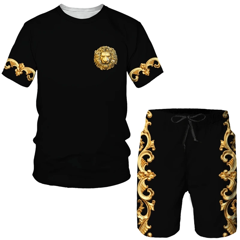 Cool 3D Phnom Penh Lion Printed Black Tees/Shorts/Suit Men's Casual Short Sleeve Sportswear Tracksuit Fashion Male Two Piece Set
Cool 3D Phnom Penh Lion Printed Black Tees/Shorts/Suit Men's Casual Short Sleeve Sportswear Tracksuit Fashion Male Two Piece Set