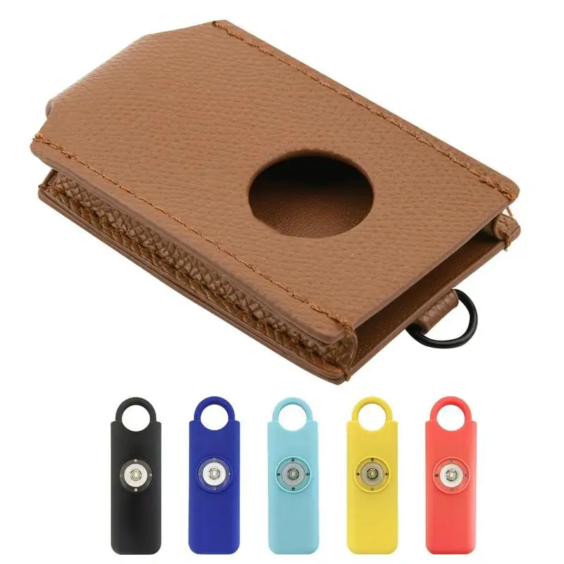 Personal Safety Alarm Protector Brown Anti Lost PU Leather Keychain Lightweight Hangable Portable Accessory For Running
Personal Safety Alarm Protector Brown Anti Lost PU Leather Keychain Lightweight Hangable Portable Accessory For Running