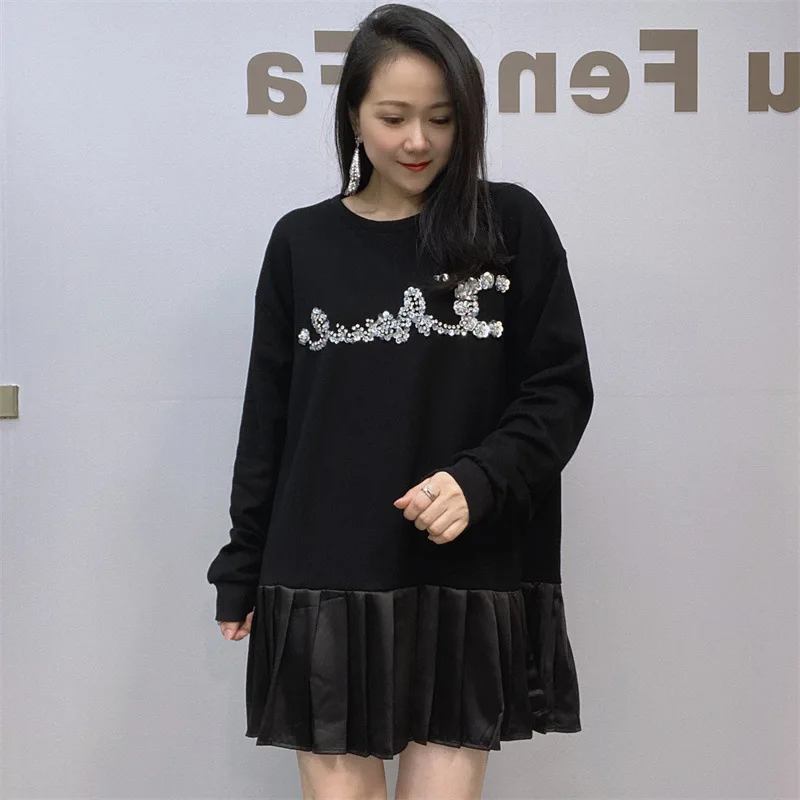 Women's Mid Length Loose Fitting T-shirt Women's Autumn Top Women's Fashion Outerwear Long Sleeved Sweater
Women's Mid Length Loose Fitting T-shirt Women's Autumn Top Women's Fashion Outerwear Long Sleeved Sweater