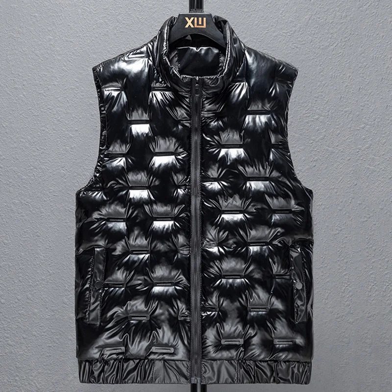 2023 New Autumn Winter Men Vest Hooded Warm Black Bubble Vest Men Glossy Vintage Sleeveless Jackets Men Plus Size Waistcoat
2023 New Autumn Winter Men Vest Hooded Warm Black Bubble Vest Men Glossy Vintage Sleeveless Jackets Men Plus Size Waistcoat