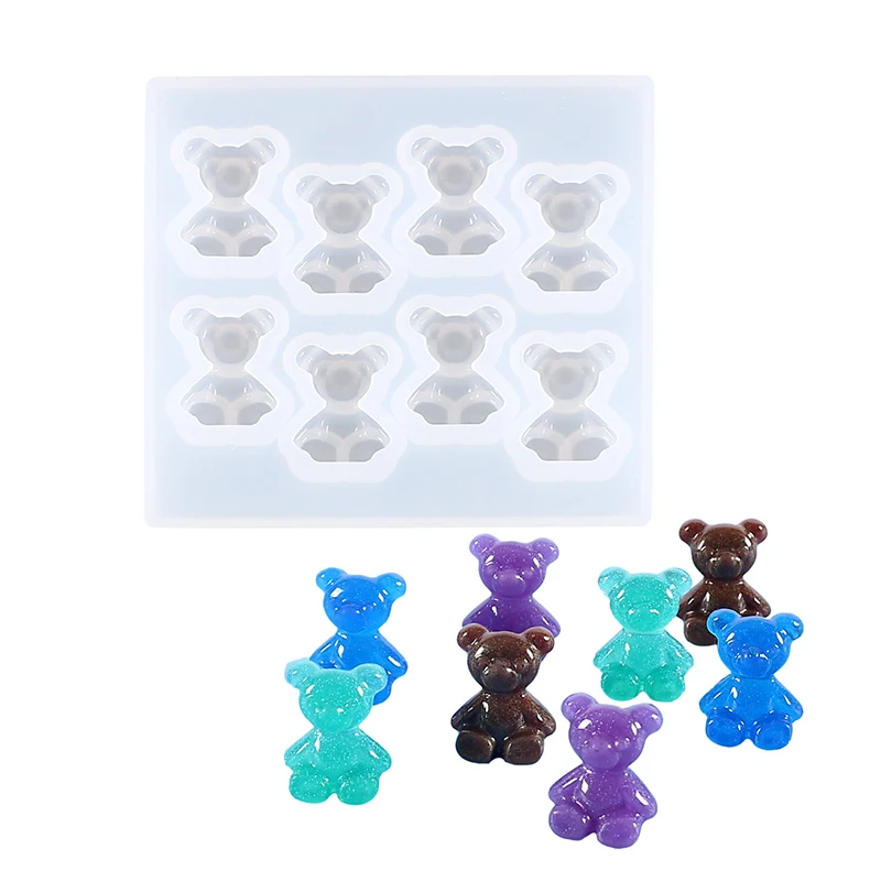 7 Cavity Bear Resin Mold Teddy Drop Gum Mold DIY Epoxy Mould For Jewelry Pendant Ornaments Fudge Cake Decor Tool
7 Cavity Bear Resin Mold Teddy Drop Gum Mold DIY Epoxy Mould For Jewelry Pendant Ornaments Fudge Cake Decor Tool