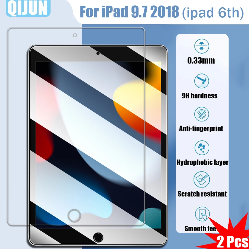 Tablet Tempered glass film For iPad 9.7" 2018 6th ipad6 Explosion proof and scratch resistant waterpro 2 Pcs for A1893 A1954
Tablet Tempered glass film For iPad 9.7" 2018 6th ipad6 Explosion proof and scratch resistant waterpro 2 Pcs for A1893 A1954