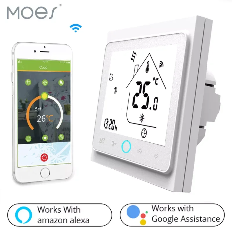Central Air Conditioner Thermostat Temperature Controller 2 Pipe 4 Pipe 3 Speed Fan Coil Unit Work with Alexa Google Home
Central Air Conditioner Thermostat Temperature Controller 2 Pipe 4 Pipe 3 Speed Fan Coil Unit Work with Alexa Google Home