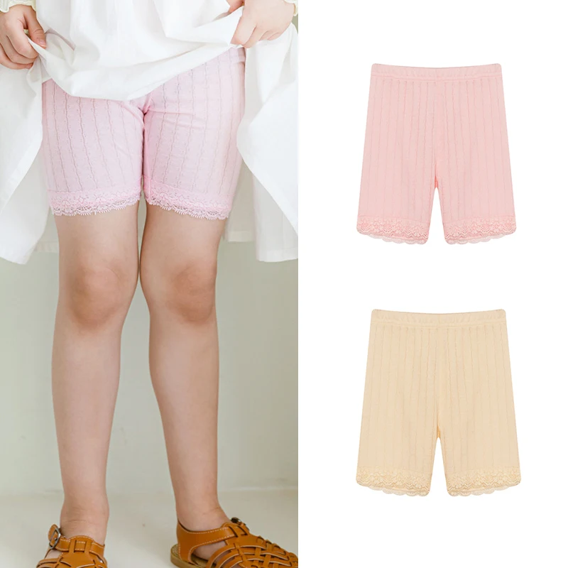 Summer Children Clothes Lace Short Leggings Soft Cotton Girls Stripe Safety Pants Kids Middle Waist Shorts Solid Color Panties
Summer Children Clothes Lace Short Leggings Soft Cotton Girls Stripe Safety Pants Kids Middle Waist Shorts Solid Color Panties