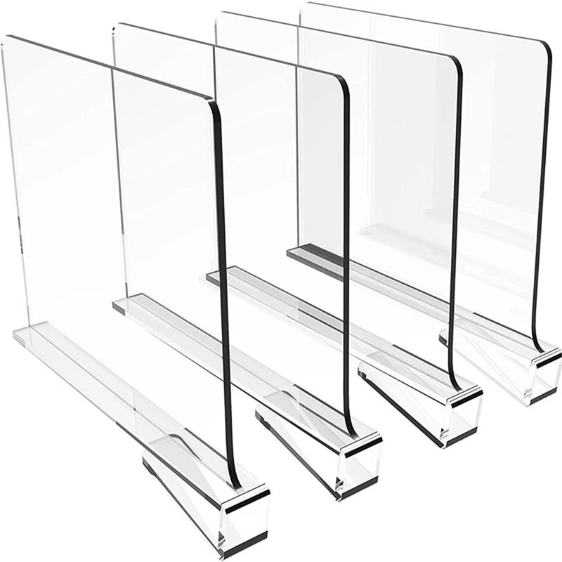 4 Pack Shelf Dividers For Closet Organization,Clear Wood Shelves Dividers For Kitchen Cabinets,Clothes Organizer
4 Pack Shelf Dividers For Closet Organization,Clear Wood Shelves Dividers For Kitchen Cabinets,Clothes Organizer