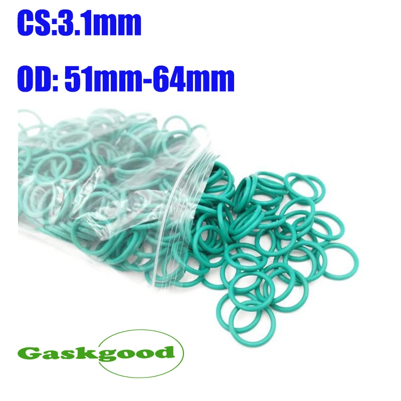 5/10pcs CS3.1mm FKM Rubber O RING OD 51mm-64mm O-Ring Fluorine Gasket Oil Seal Green ORing
5/10pcs CS3.1mm FKM Rubber O RING OD 51mm-64mm O-Ring Fluorine Gasket Oil Seal Green ORing