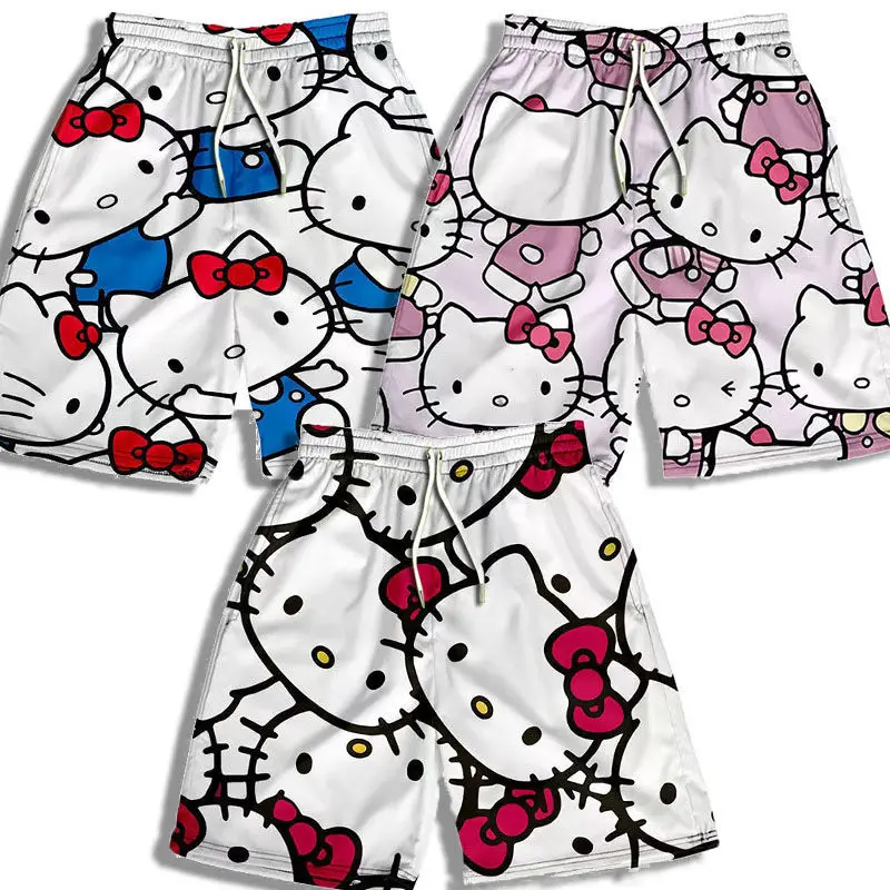 Kawaii Sanrio Cinnamoroll Hello Kitty мультфильм принт Боксеры Брюки летние милые девушки Y2K пляжные брюки парные повседневные брюки
Kawaii Sanrio Cinnamoroll Hello Kitty мультфильм принт Боксеры Брюки летние милые девушки Y2K пляжные брюки парные повседневные брюки