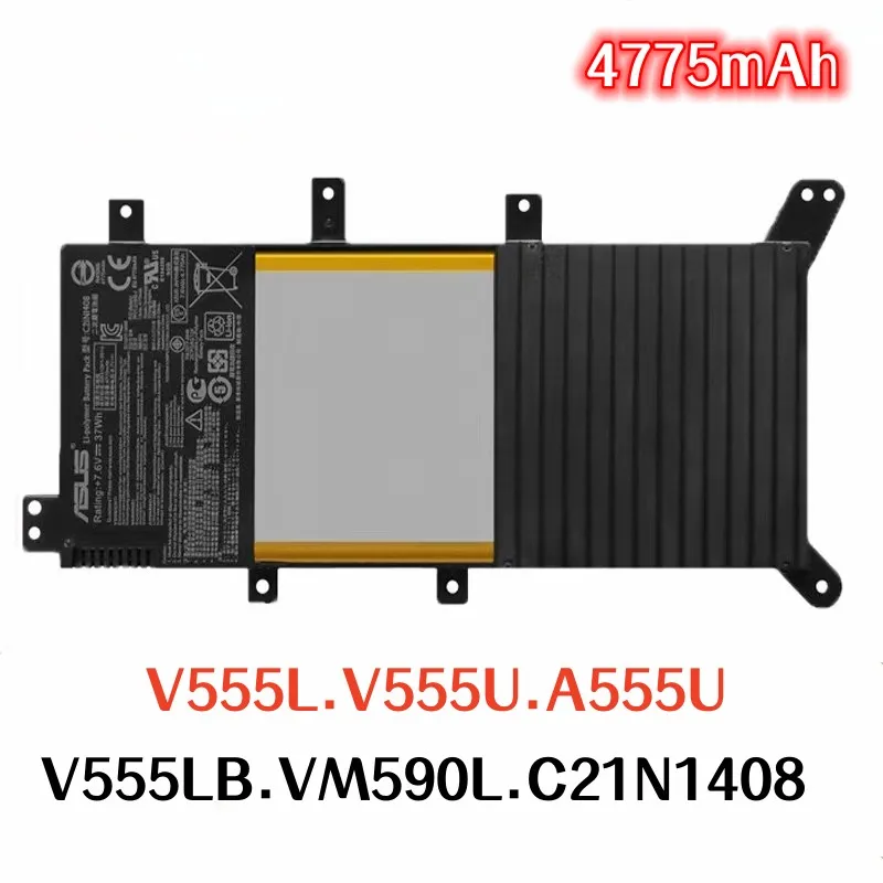 4775mAh For ASUS V555L V555U A555U V555LB VM590L C21N1408 Laptops original battery
4775mAh For ASUS V555L V555U A555U V555LB VM590L C21N1408 Laptops original battery