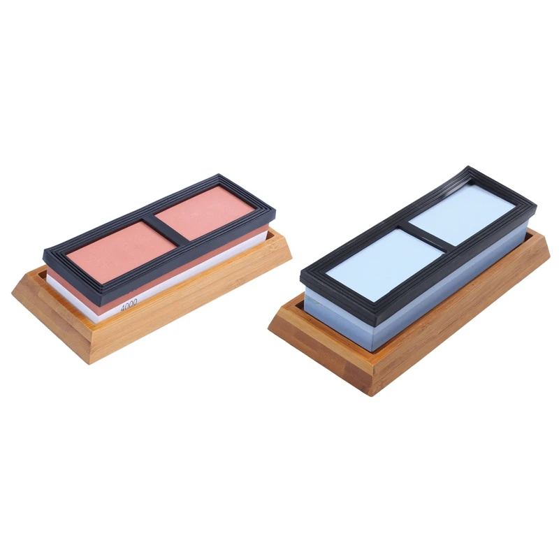 2 Set Sharpening Stone For Knives, Professional Waterstones Combination - 1000/4000 Grit & 2000/6000 Grit
2 Set Sharpening Stone For Knives, Professional Waterstones Combination - 1000/4000 Grit & 2000/6000 Grit