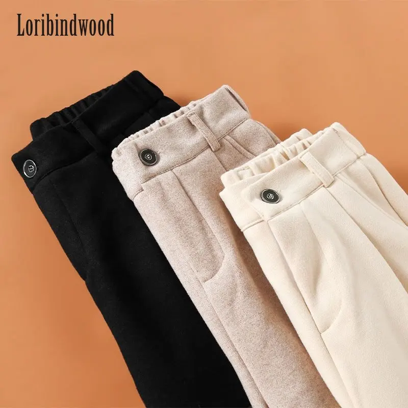 Woollen Pants Women Spring Autumn 2022 New High Waist Slimming Grandma Straight Tube Autumn Winter Leisure Radish Harlan Pants
Woollen Pants Women Spring Autumn 2022 New High Waist Slimming Grandma Straight Tube Autumn Winter Leisure Radish Harlan Pants