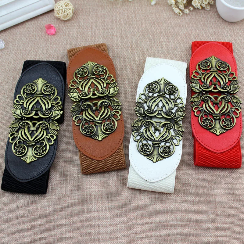 High Quality Vintage Elastic Buckle Fashion Wide Waist Corset Ladies Dress Decoration Belts for Women Luxury Designer Brand
High Quality Vintage Elastic Buckle Fashion Wide Waist Corset Ladies Dress Decoration Belts for Women Luxury Designer Brand