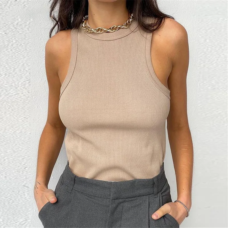 Women's Tank Top Ribbed Knitted Tops Neck Summer Woman Shirts Tank Top Tank Tops Brown Casual Sport Vest Off Shoulder y2k
Women's Tank Top Ribbed Knitted Tops Neck Summer Woman Shirts Tank Top Tank Tops Brown Casual Sport Vest Off Shoulder y2k