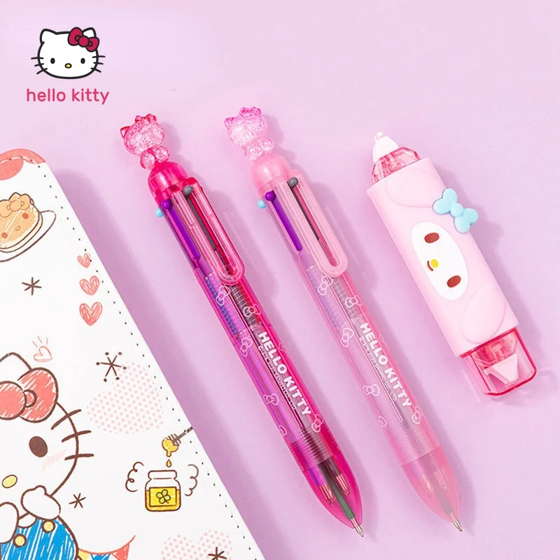 Hello Kitty Multi-Color Ballpoint Pen Color Pressing Pen Cartoon Creative Pen Female Cute Girlish Fresh Six-Color Ballpoint Pen
Hello Kitty Multi-Color Ballpoint Pen Color Pressing Pen Cartoon Creative Pen Female Cute Girlish Fresh Six-Color Ballpoint Pen