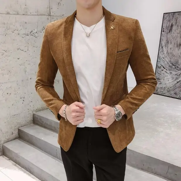 Xiaoxi Men's Spring Casual Wear British Gold Velvet Jacket Slim Korean Version Wild Youth Suit Night Hair Styles
Xiaoxi Men's Spring Casual Wear British Gold Velvet Jacket Slim Korean Version Wild Youth Suit Night Hair Styles