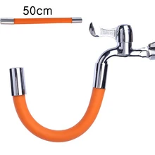 Universal Rotating Faucet Extension Pipe Pool Sink Anti-splash Spout 360° Bendable Hose Extender Household Faucet Accessories