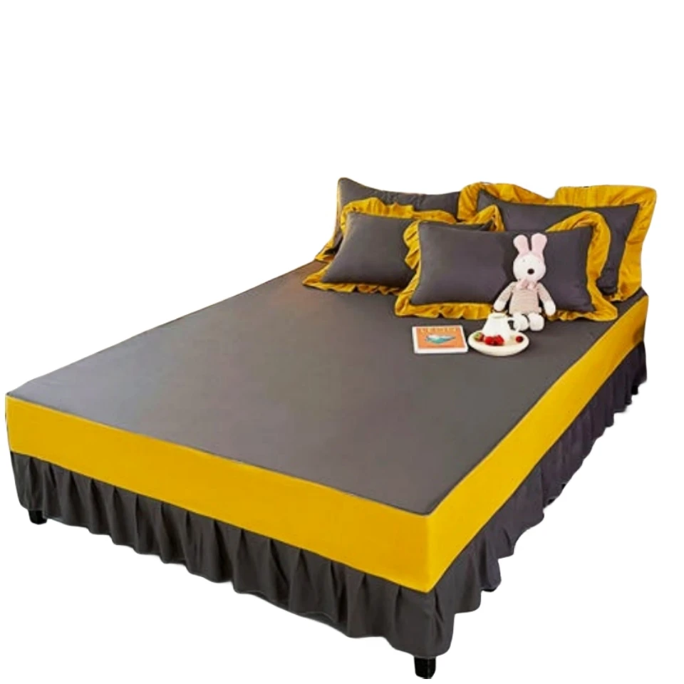 1PCS Bedspread Patchwork Color Beddress Sheets For King/Queen Size Non-Slip Cover Flat Sheet 1.5/1.8/2M Bed Soft Home Bedding
1PCS Bedspread Patchwork Color Beddress Sheets For King/Queen Size Non-Slip Cover Flat Sheet 1.5/1.8/2M Bed Soft Home Bedding