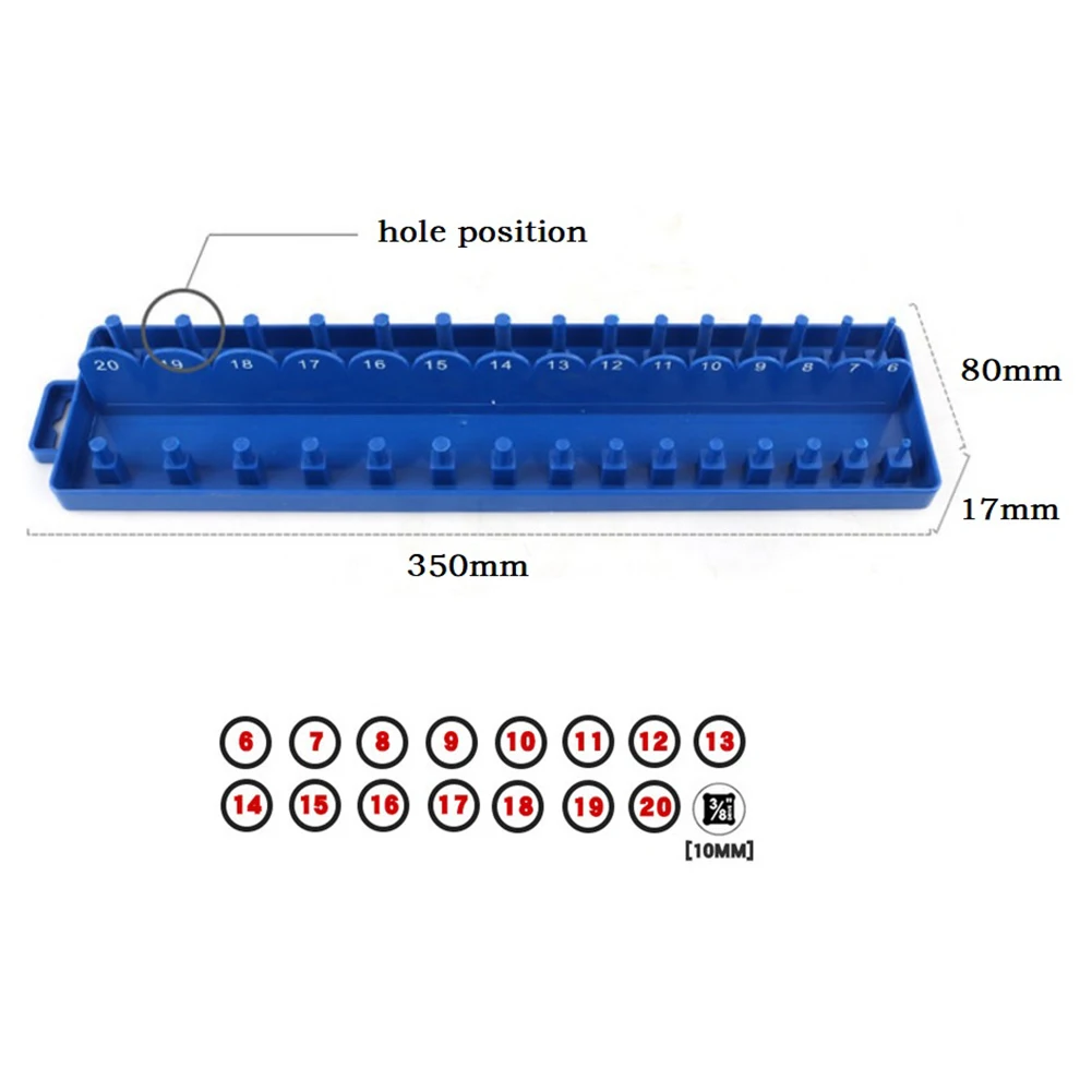 1pc 3/8inch Metric Socket Storage Organizer Holder Bracket Plastic Socket Tray Rack Holder Storage For Socket Wrenches Organizer
1pc 3/8inch Metric Socket Storage Organizer Holder Bracket Plastic Socket Tray Rack Holder Storage For Socket Wrenches Organizer