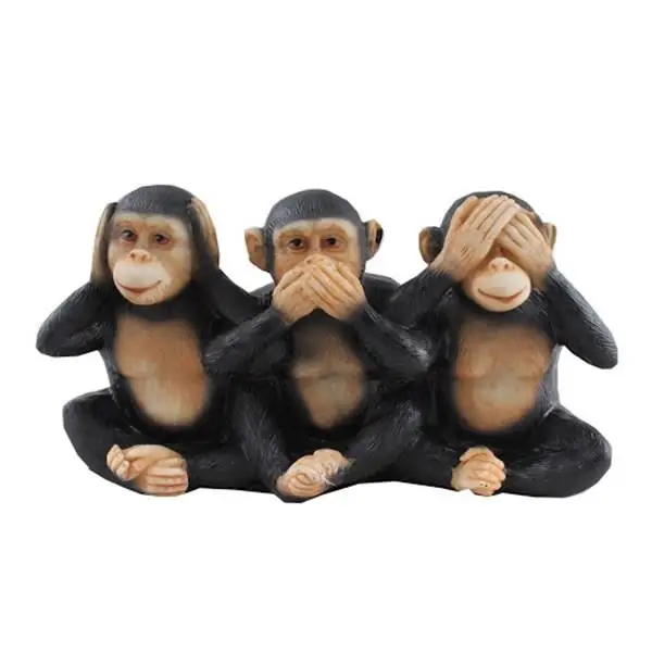 

3 monkey never seen heard of don't know trinket Decorative Gift