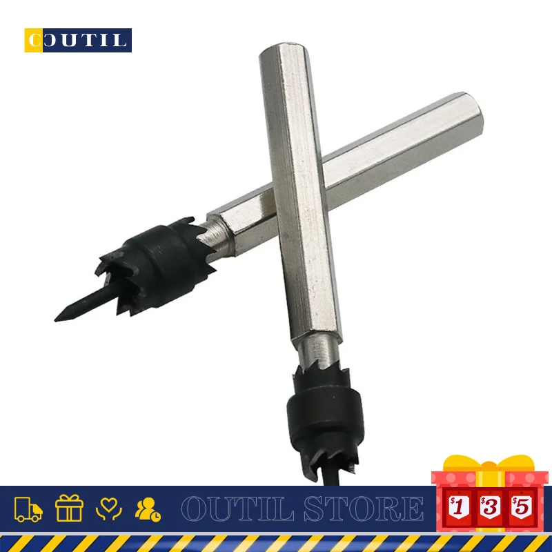 3/8 5/16'' Spot Weld Drill Bit 6542 HSS Double-sided Rotary Spot Welding Cutter Metal Hole Drill Center Drill Bit Saw Hex Handle
3/8 5/16'' Spot Weld Drill Bit 6542 HSS Double-sided Rotary Spot Welding Cutter Metal Hole Drill Center Drill Bit Saw Hex Handle