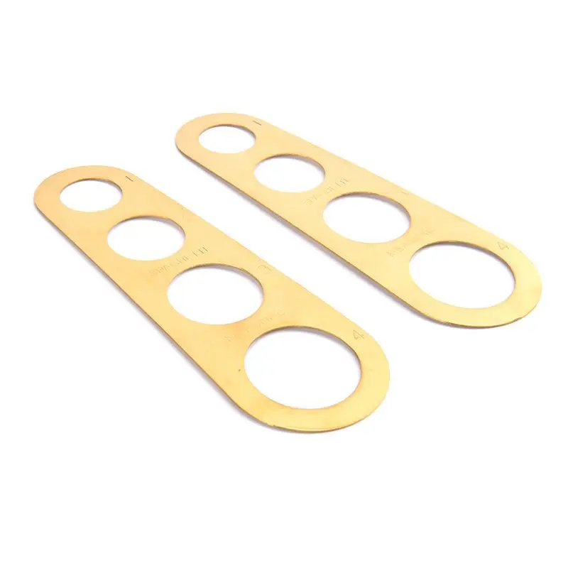 

1Pcs Kitchen Pasta Ruler Stainless Steel Pasta Noodle Measure Kitchen Accessories 4 Holes Spaghetti Measurer Tools