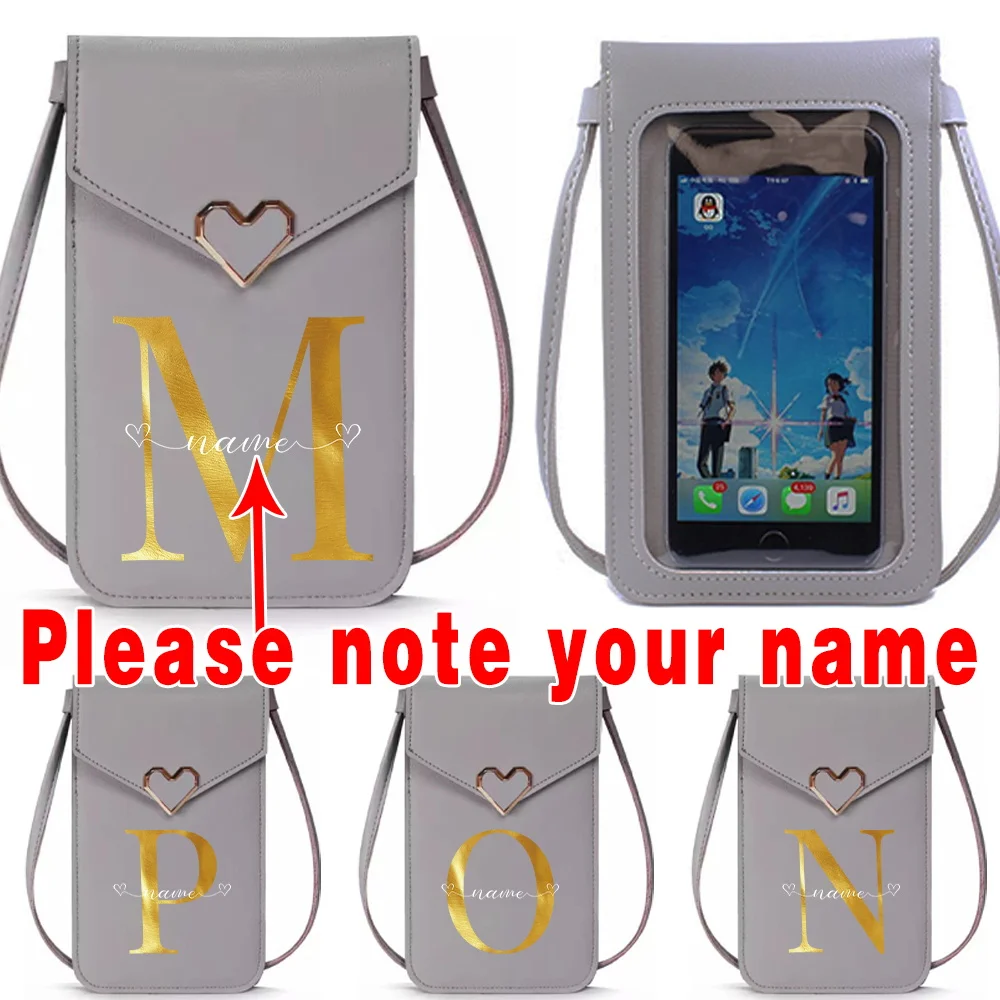 HOT Women Bag Customize Free Name Trend Handbags PU Small Wallets Touch Screen Cell Phone Purse Fashion Crossbody Shoulder Bags 
HOT Women Bag Customize Free Name Trend Handbags PU Small Wallets Touch Screen Cell Phone Purse Fashion Crossbody Shoulder Bags