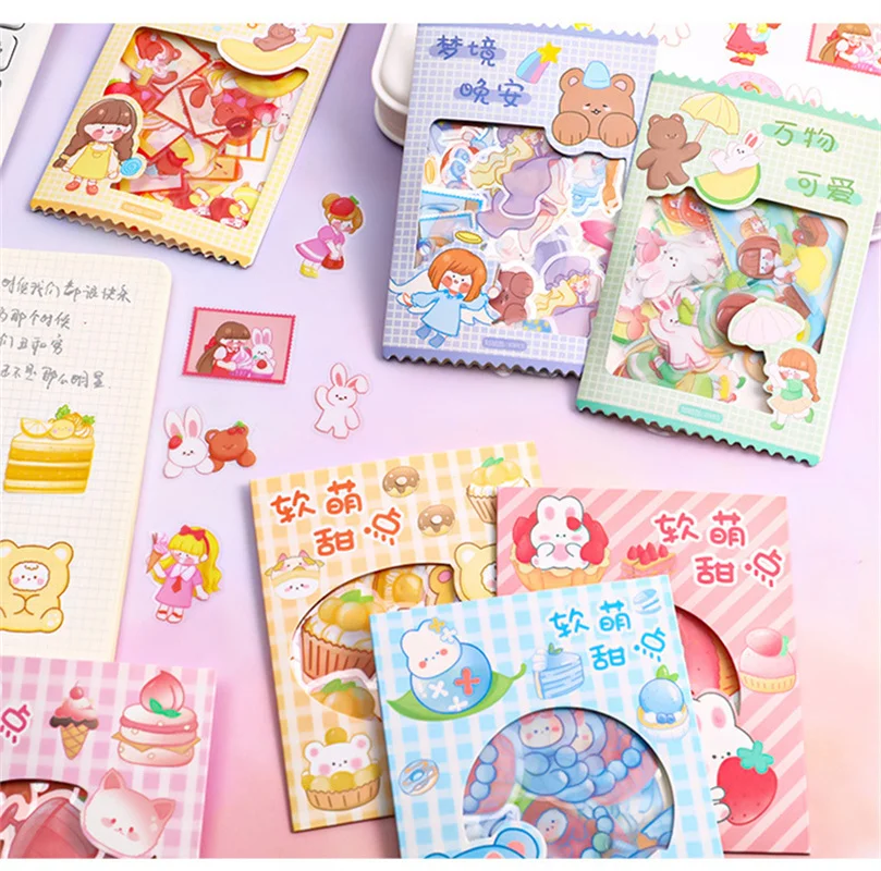 45pcs/set Cute Cartoon Bear Rabbit Sticker DIY Diary Decor Stickers Scrapbook Kawaii Stationery Journal Supplies
45pcs/set Cute Cartoon Bear Rabbit Sticker DIY Diary Decor Stickers Scrapbook Kawaii Stationery Journal Supplies