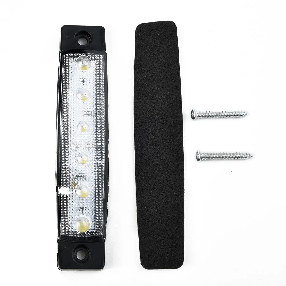 White 12V 6 LED Side Marker Light For Trailer Truck Boat BUS Indicator RV Lamp Side Marker Indicator Lights Taillights Kit
White 12V 6 LED Side Marker Light For Trailer Truck Boat BUS Indicator RV Lamp Side Marker Indicator Lights Taillights Kit