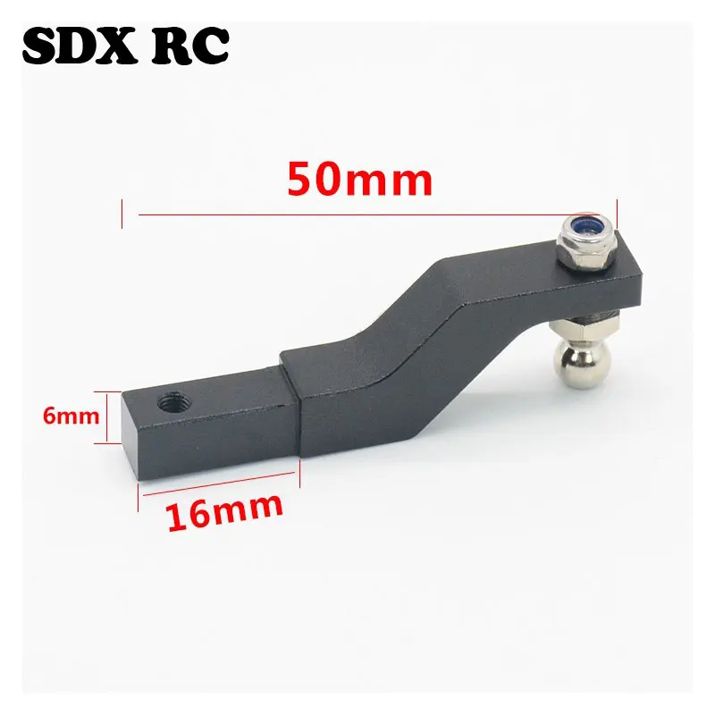 

1pc TRX-4 CNC Aluminum Trailer Drop Hitch Receiver Tow Hook FOR 1/10 RC Crawler S168