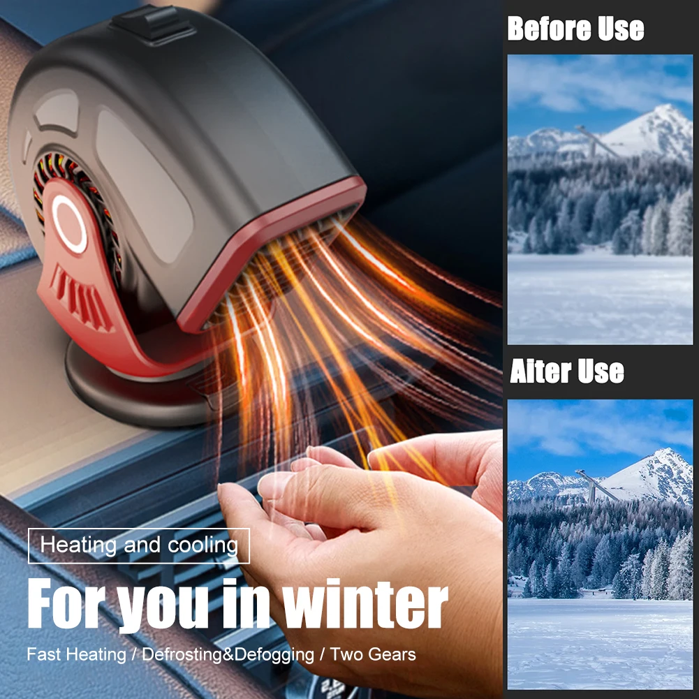 12V Universal Car Heater 2 in 1 Car Heater Fan 360° Adjustable Windshield Defroster Cooling Fan Heater Car Accessories
12V Universal Car Heater 2 in 1 Car Heater Fan 360° Adjustable Windshield Defroster Cooling Fan Heater Car Accessories