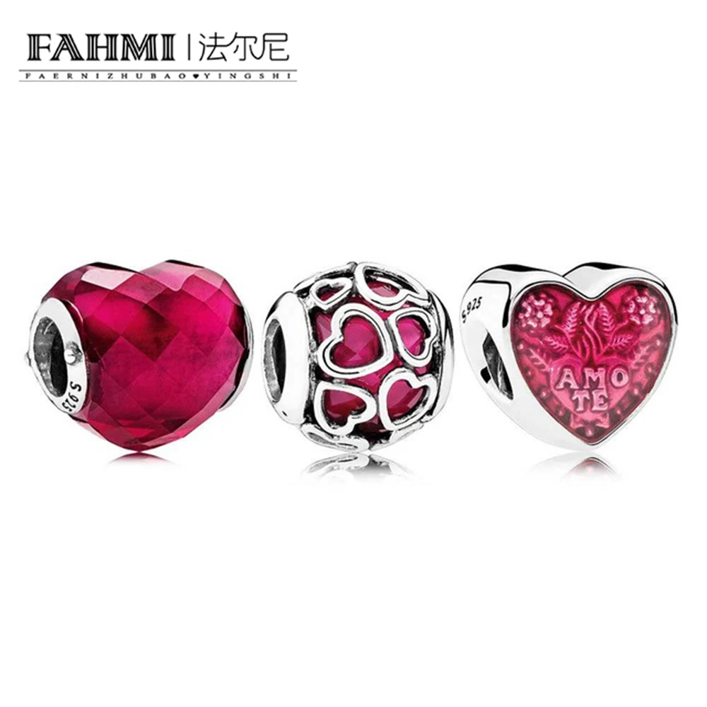 FAHMI CPPO 100% 925 пробы серебряные подвески Lucky in Love, фуксия, искусственные Бусины, Подвески, оригинальные браслеты, набор ювелирных изделий
FAHMI CPPO 100% 925 пробы серебряные подвески Lucky in Love, фуксия, искусственные Бусины, Подвески, оригинальные браслеты, набор ювелирных изделий
