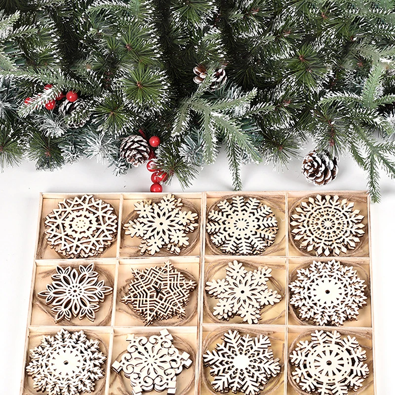 6PCS/Box Vintage Snowflake Christmas Wooden Pendants Ornaments Christmas Tree Ornaments Christmas Decorations Hanging Gifts
6PCS/Box Vintage Snowflake Christmas Wooden Pendants Ornaments Christmas Tree Ornaments Christmas Decorations Hanging Gifts