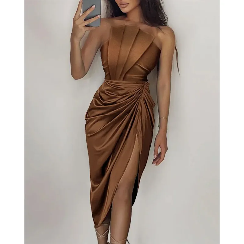 Summer New Sexy Dress Temperament Advanced Tube Top Wrinkled Dress Party Dress
Summer New Sexy Dress Temperament Advanced Tube Top Wrinkled Dress Party Dress