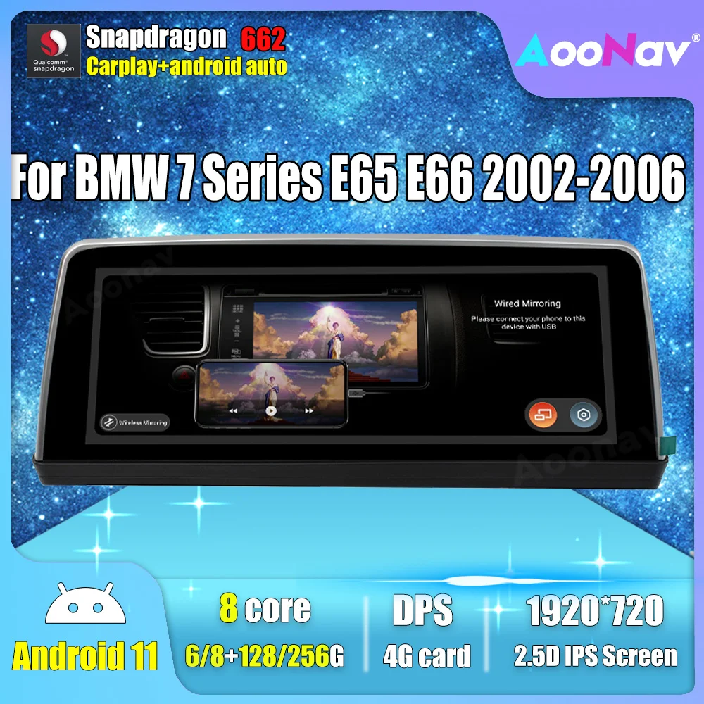 Android 11.0 Car Radio GPS Navigation For BMW 7 Series E65 E66 2003 2004 2005 2006 Car Multimedia Player Stereo Carplay Android
Android 11.0 Car Radio GPS Navigation For BMW 7 Series E65 E66 2003 2004 2005 2006 Car Multimedia Player Stereo Carplay Android