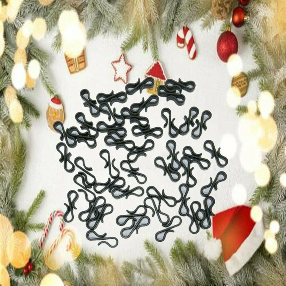 Hooking Gutter Hooks Christmas Decoration Black Fittings LED Fairy Lights Party Plastic Reused 100PC Accessories
Hooking Gutter Hooks Christmas Decoration Black Fittings LED Fairy Lights Party Plastic Reused 100PC Accessories