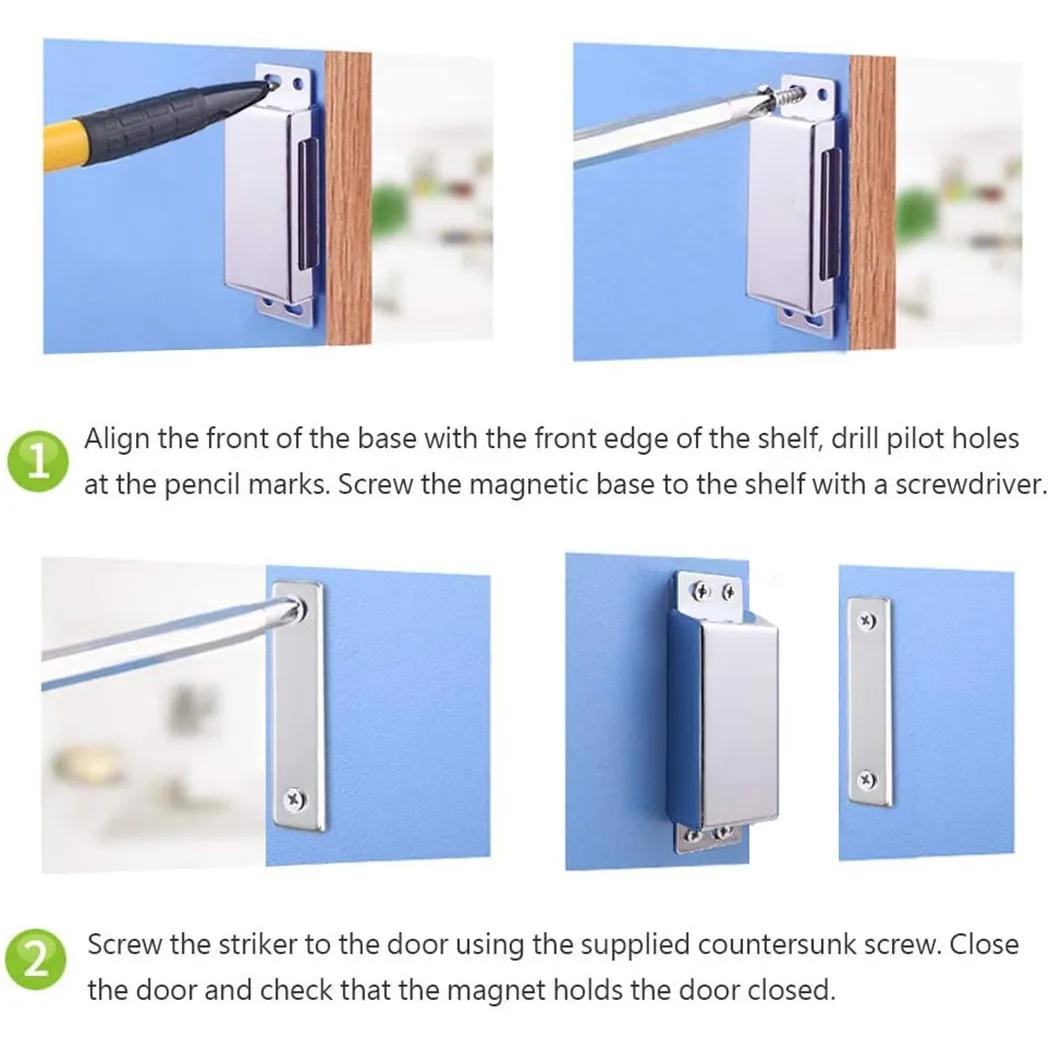 304 Stainless Steel Magnetic Suction Kitchen Bathroom Balcony Magnet Card Accessories 1 Cabinet Magnetic Catcher
304 Stainless Steel Magnetic Suction Kitchen Bathroom Balcony Magnet Card Accessories 1 Cabinet Magnetic Catcher