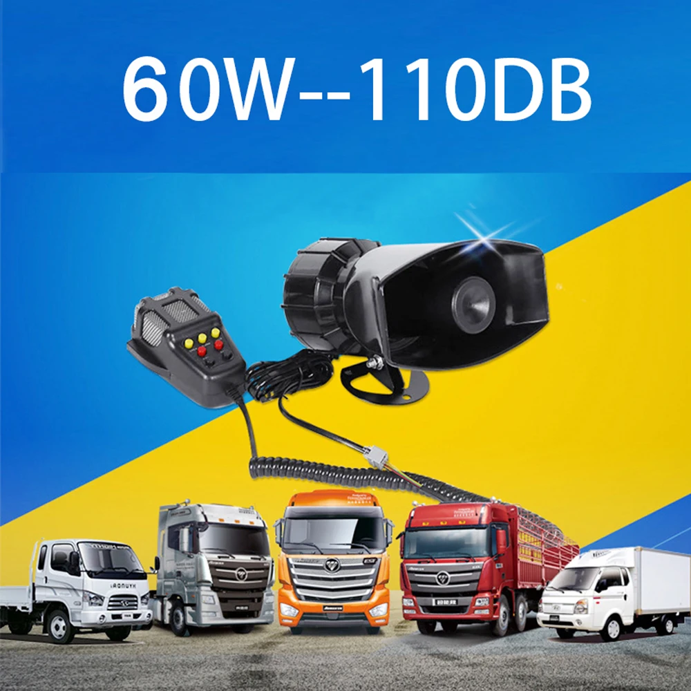 Car Warning Alarm Police Fire Siren Air Bugle PA Speaker 12V Siren Air Horn Megaphone Car Horn 110DB 7-sound Loud
Car Warning Alarm Police Fire Siren Air Bugle PA Speaker 12V Siren Air Horn Megaphone Car Horn 110DB 7-sound Loud