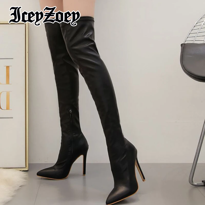 IceyZoey Size 35-42 Women Long Boots Pointed Toe Thin High Heel Shoes Sexy Over Knee Boots Fashion 2022 New Lady Footwear
IceyZoey Size 35-42 Women Long Boots Pointed Toe Thin High Heel Shoes Sexy Over Knee Boots Fashion 2022 New Lady Footwear