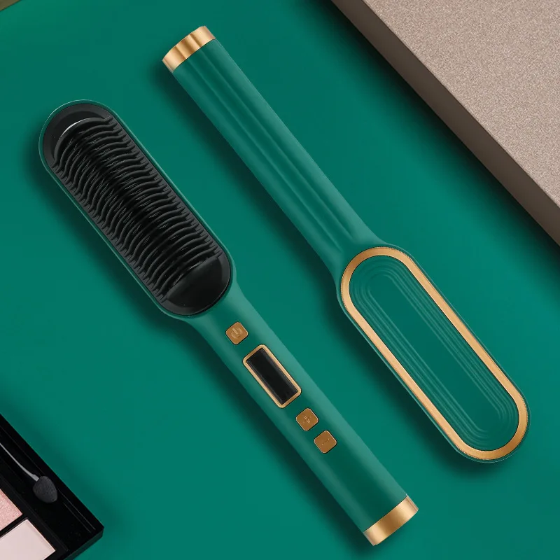 Electric Hair Straightener Comb LCD Display Straight Curling Dual-use Heating Comb 2 in 1 Hair Curler Styling Anti-scalding Tool
Electric Hair Straightener Comb LCD Display Straight Curling Dual-use Heating Comb 2 in 1 Hair Curler Styling Anti-scalding Tool