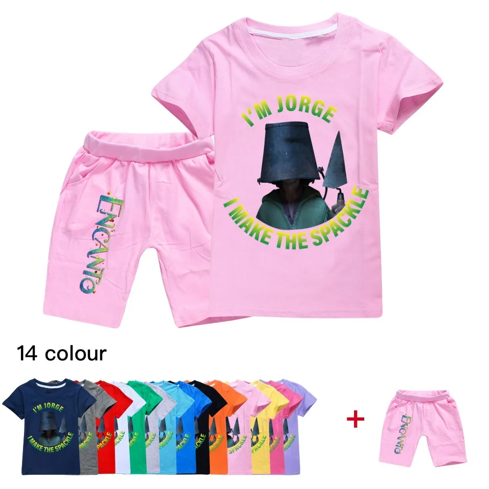 2022 Disney Encanto Summer Cartoon Print Boys Cotton Children's Clothing T-Shirt + Pants New Set Toddler Girls Set
2022 Disney Encanto Summer Cartoon Print Boys Cotton Children's Clothing T-Shirt + Pants New Set Toddler Girls Set